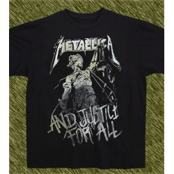 Camiseta negra, Metallica, and justice for all