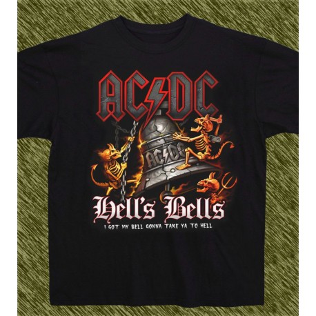 Camiseta negra, AC-DC hell's bell