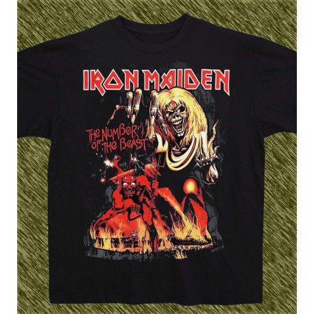 Camiseta negra, Iron Maiden, the number of the beast