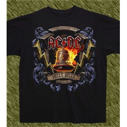 Camiseta negra, AC-DC hells bells new