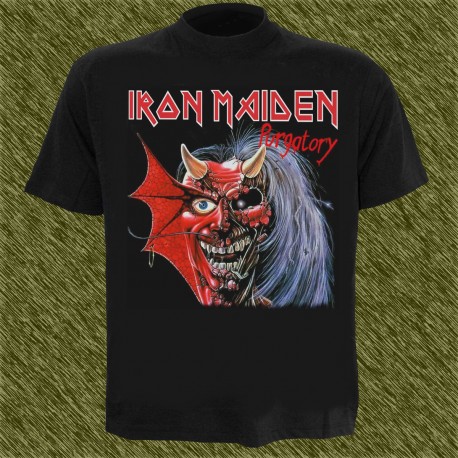 Camiseta negra, Iron Maiden, purgatory