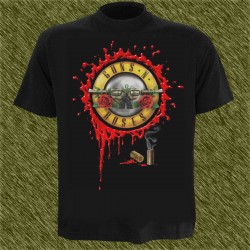 Camiseta negra, Guns n Roses, casquillos