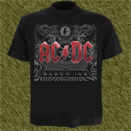 Camiseta negra, AC DC, black ice