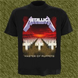 Camiseta negra, Metallica, master of puppets