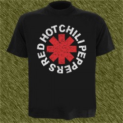 Camiseta negra, Red Hot Chili Peppers, vintage