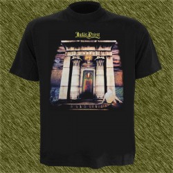 Camiseta negra, judas priest, sin after sin