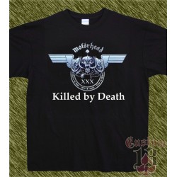 Camiseta negra, motorhead, killed by death