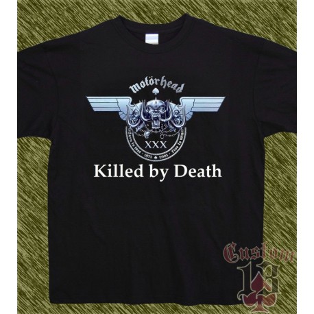 Camiseta negra, motorhead, killed by death