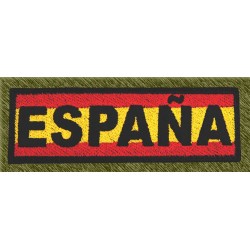 parche bandera españa con nombre