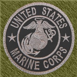 parche marines usa, fondo negro