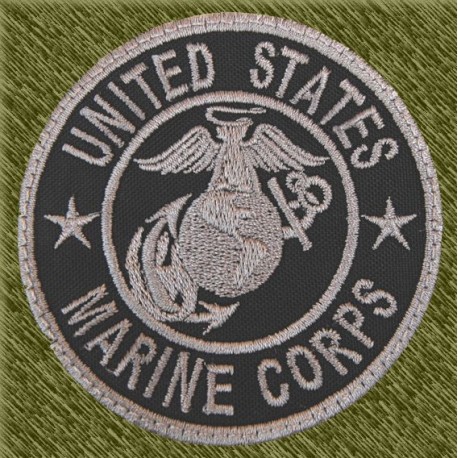 parche marines usa, fondo negro