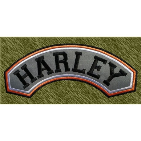 parche bordado para espalda, rocker harley fondo gris