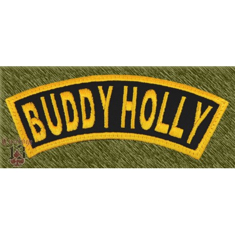 Parche bordado, buddy holly