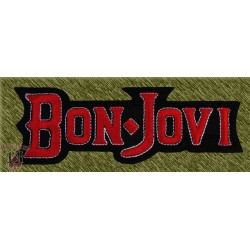 Parche bordado, bon jovi, nombre