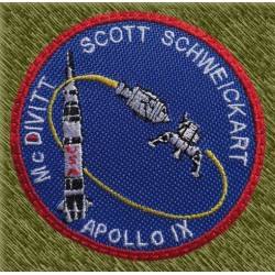 Parche bordado, apollo 9