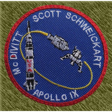 Parche bordado, apollo 9