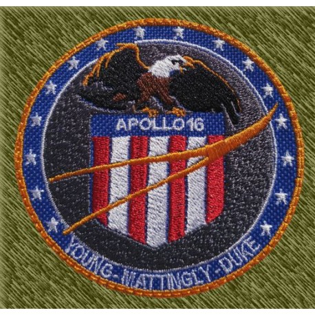 Parche bordado, apollo 16