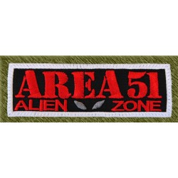 Parche bordado, area 51, alien zone