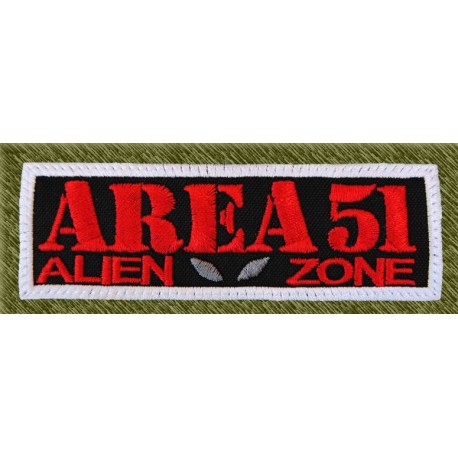 Parche bordado, area 51, alien zone