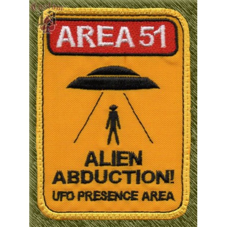 Parche bordado, alien abduction