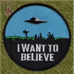 Parche bordado, I want to believe