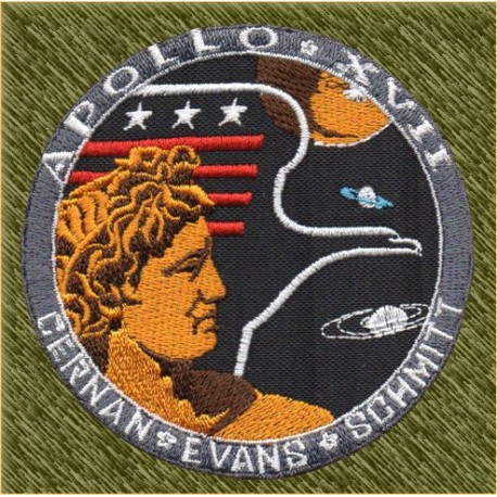 Parche bordado, apollo 17