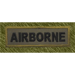 parche bordado, stick airborne verde