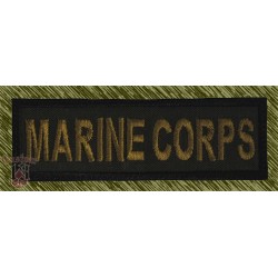 parche bordado, stick marine corps verde