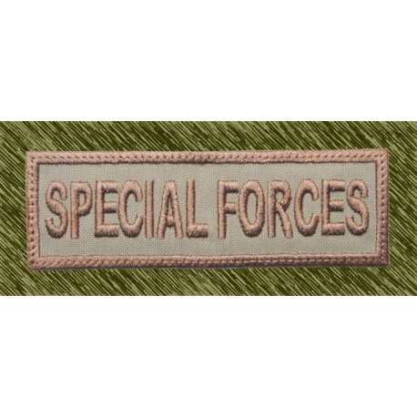 parche bordado, stick special forces beig