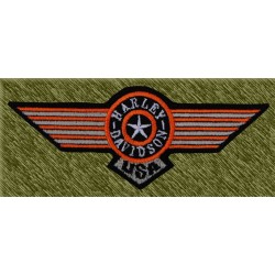 Parche bordado, harley davidson usa