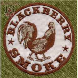 Parche bordado, blackberry smoke gallo