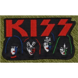 Parche bordado, kiss cabezas