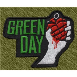 Parche bordado, green day granada