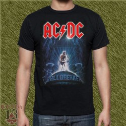 Camiseta negra, ac dc, ballbreaker