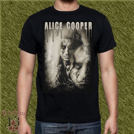 Camiseta negra, alice cooper