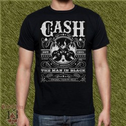 Camiseta negra, johnny cash, est. 1955