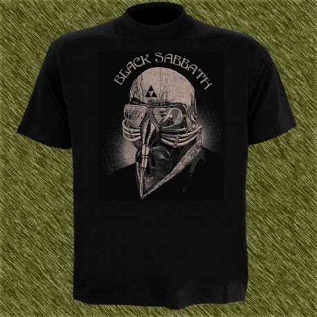 Camiseta negra,black sabbath, never say dead