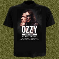 Camiseta negra, ozzy osbourne, no more tours 2