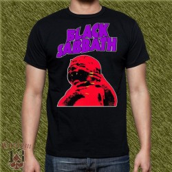 Camiseta negra, black sabbath, born again