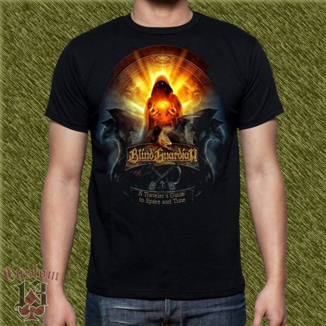 Camiseta negra, blind guardian, a traveler's guide ...