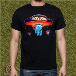 Camiseta negra, boston