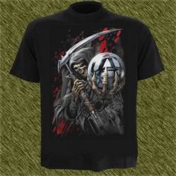 Camiseta negra, sons of anarchy, bola