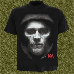 Camiseta negra, camiseta sons of anarchy, jack