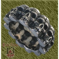 Anillo de acero, alianza con calaveras new