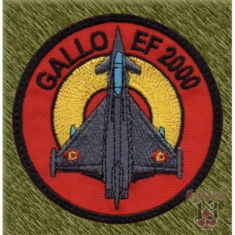 parche bordado, gallo ef-2000