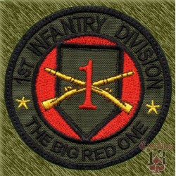 parche bordado, 1st infantry division