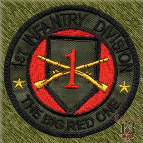 parche bordado, 1st infantry division