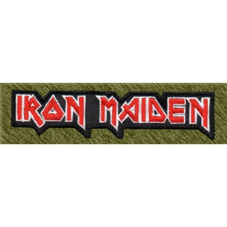 Parche bordado, iron maiden letras