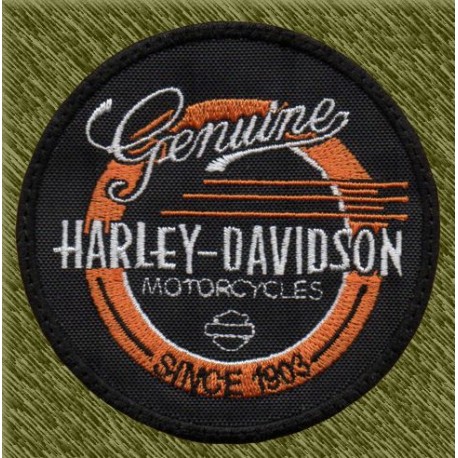 Parche bordado, genuine harley davidson