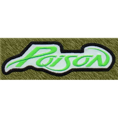 Parche bordado, poison